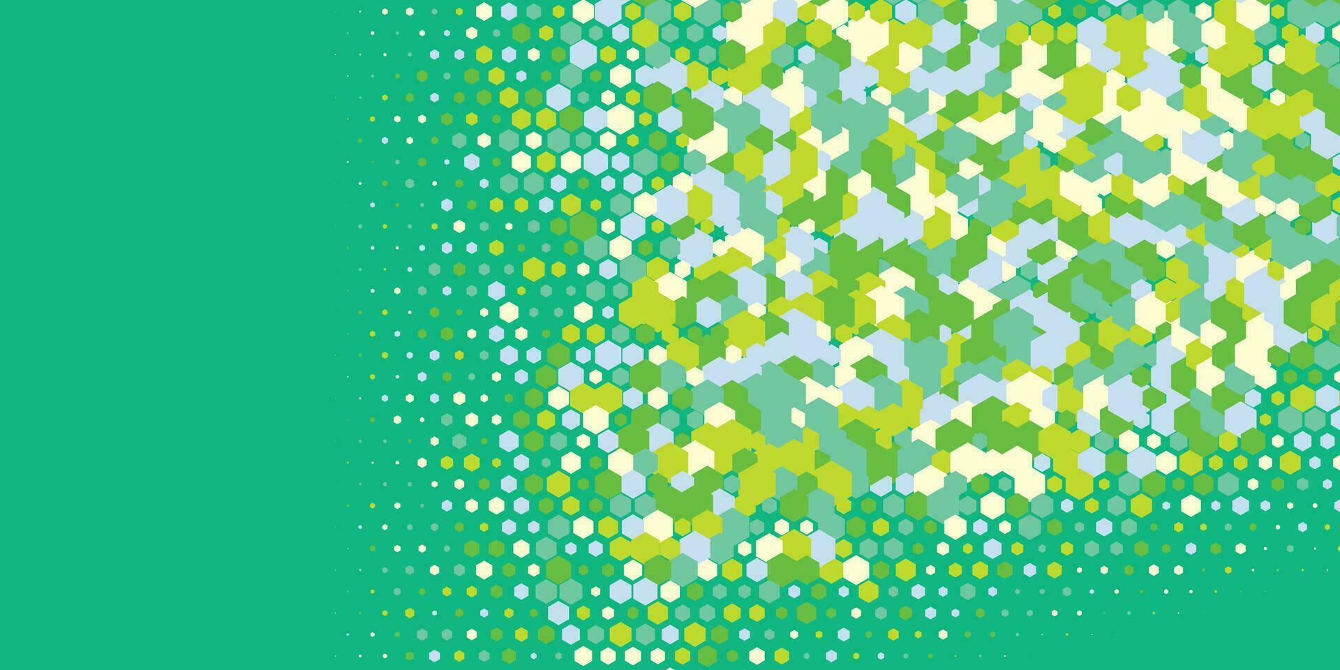 Geometric abstract Hexagon Two Color Background vector