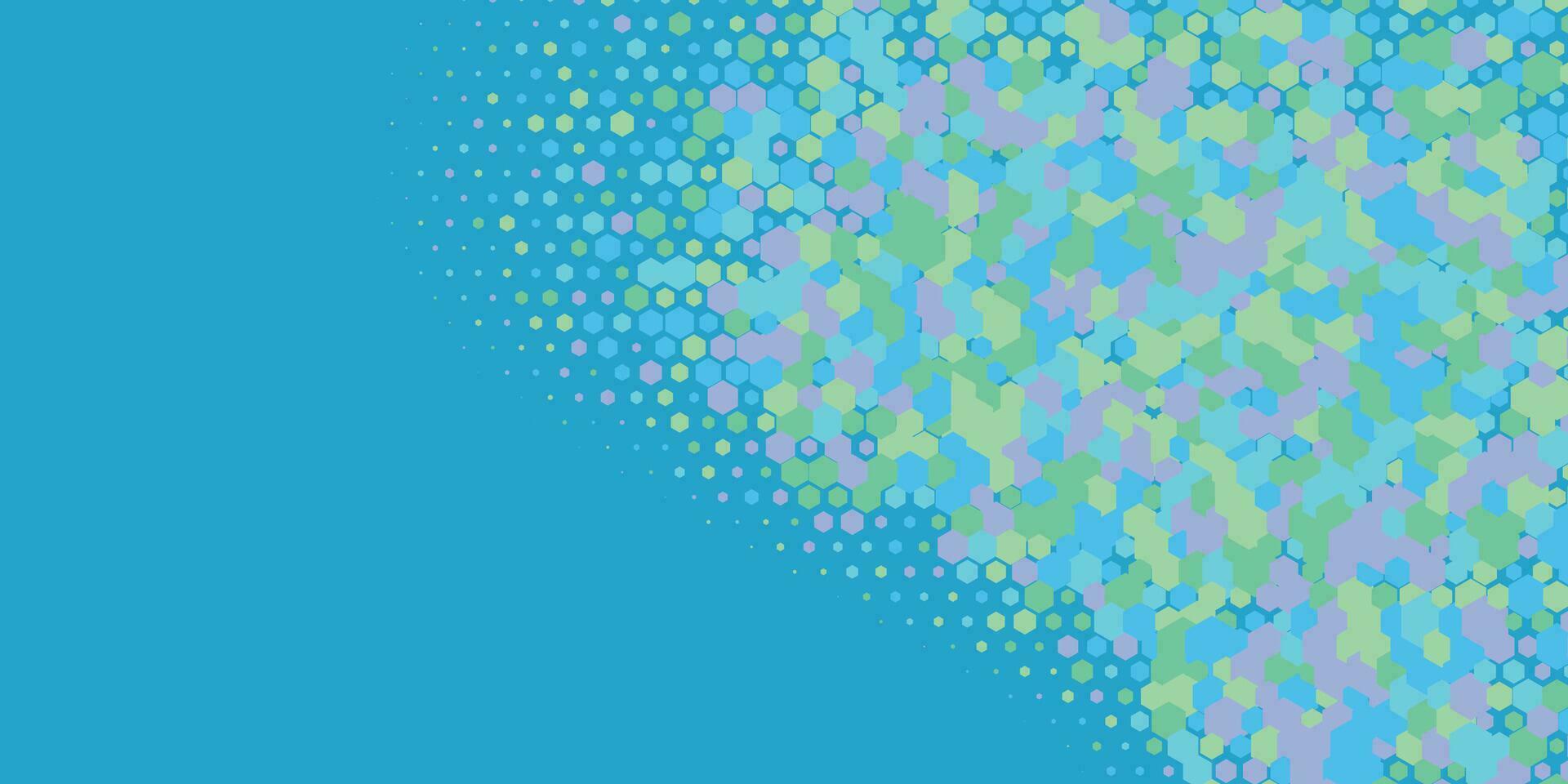 Geometric abstract Hexagon Two Color Background vector