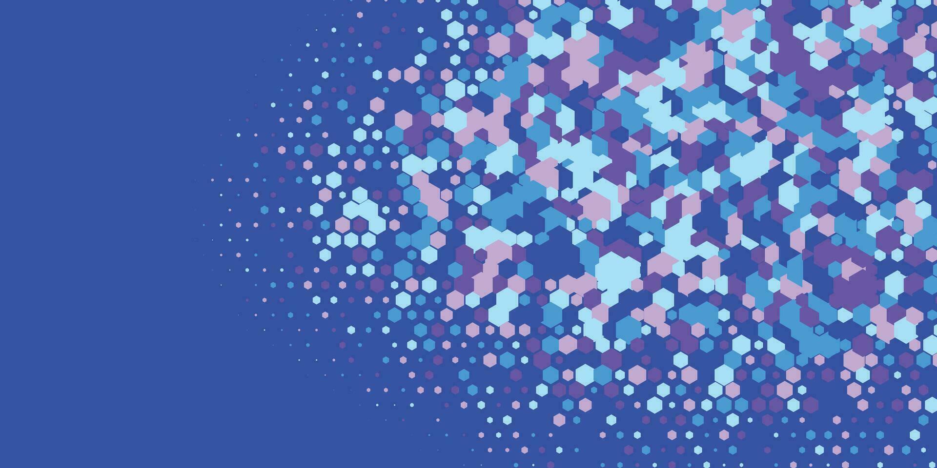 Geometric abstract Hexagon Two Color Background vector