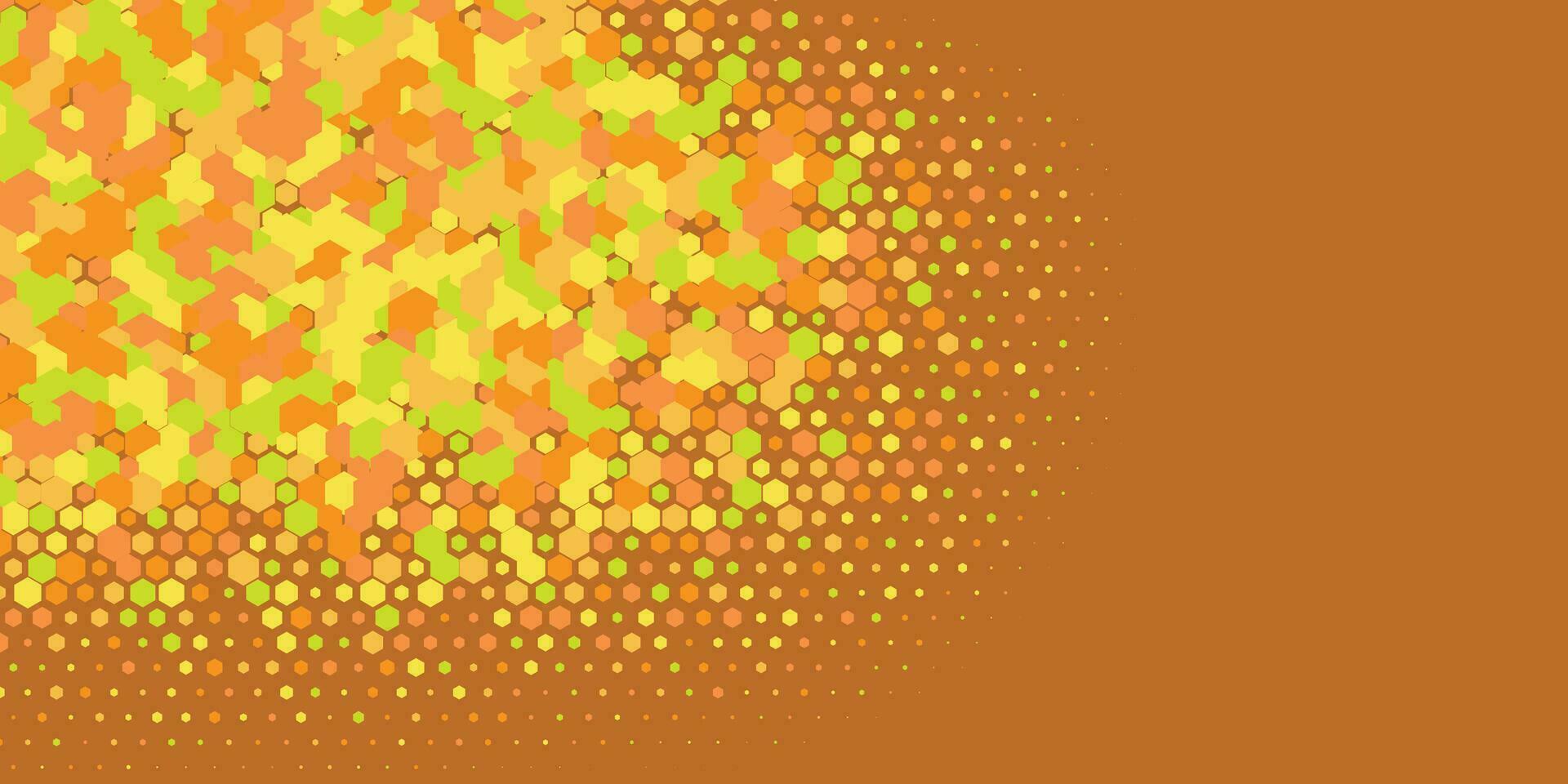 Geometric abstract Hexagon Two Color Background vector