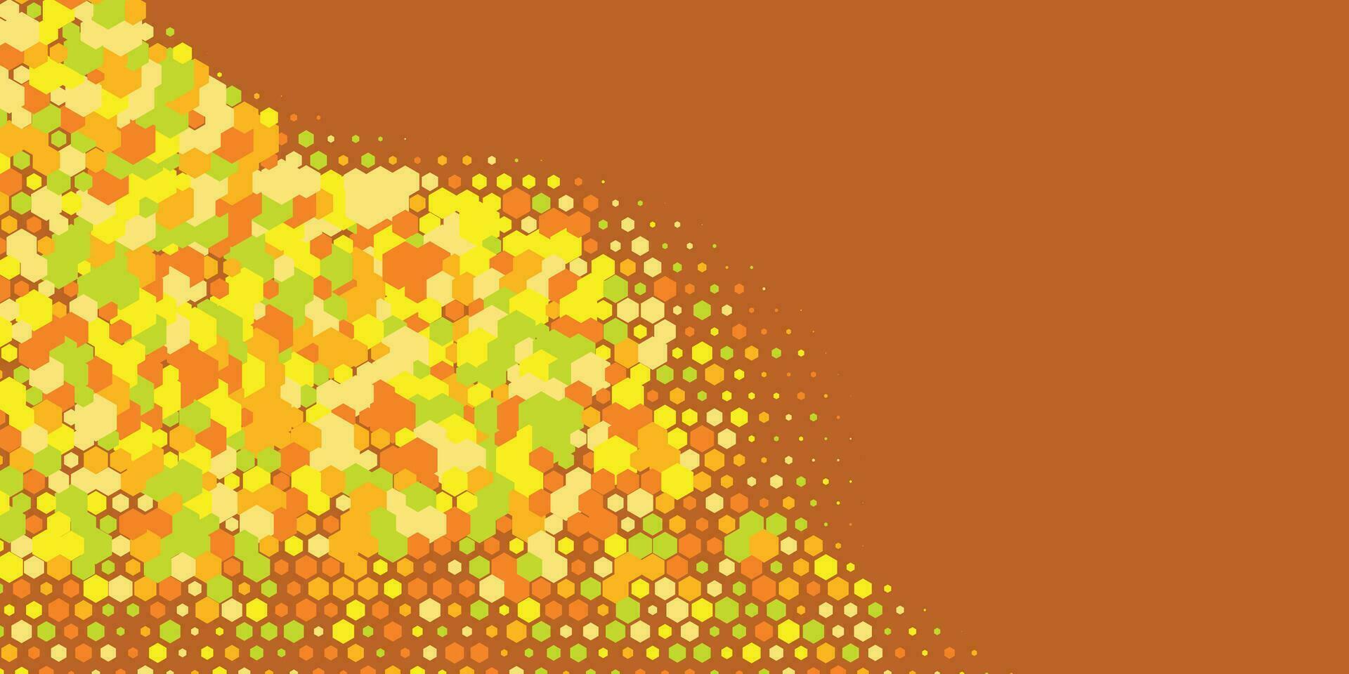 Geometric abstract Hexagon Two Color Background vector