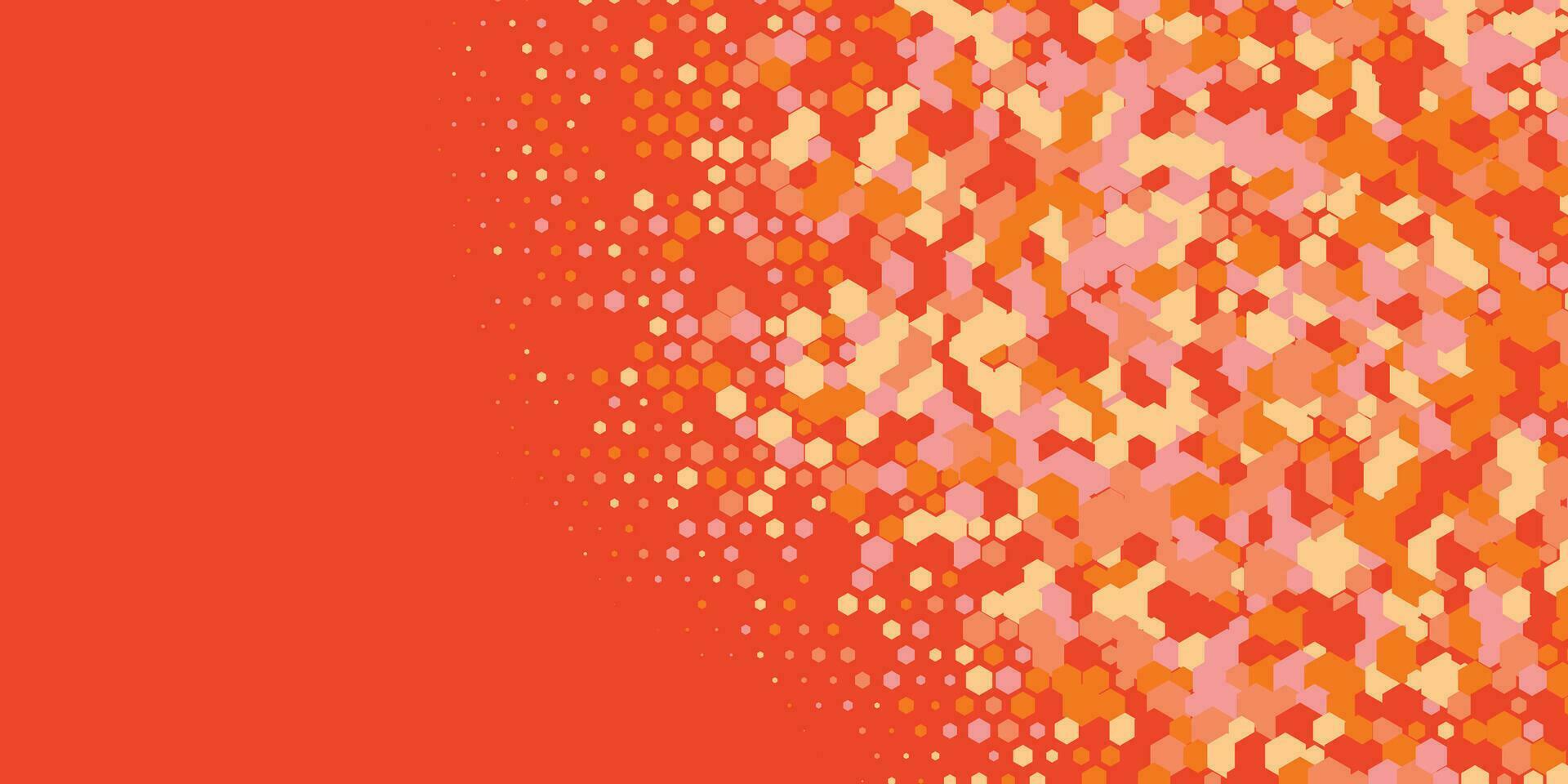 Geometric abstract Hexagon Two Color Background vector