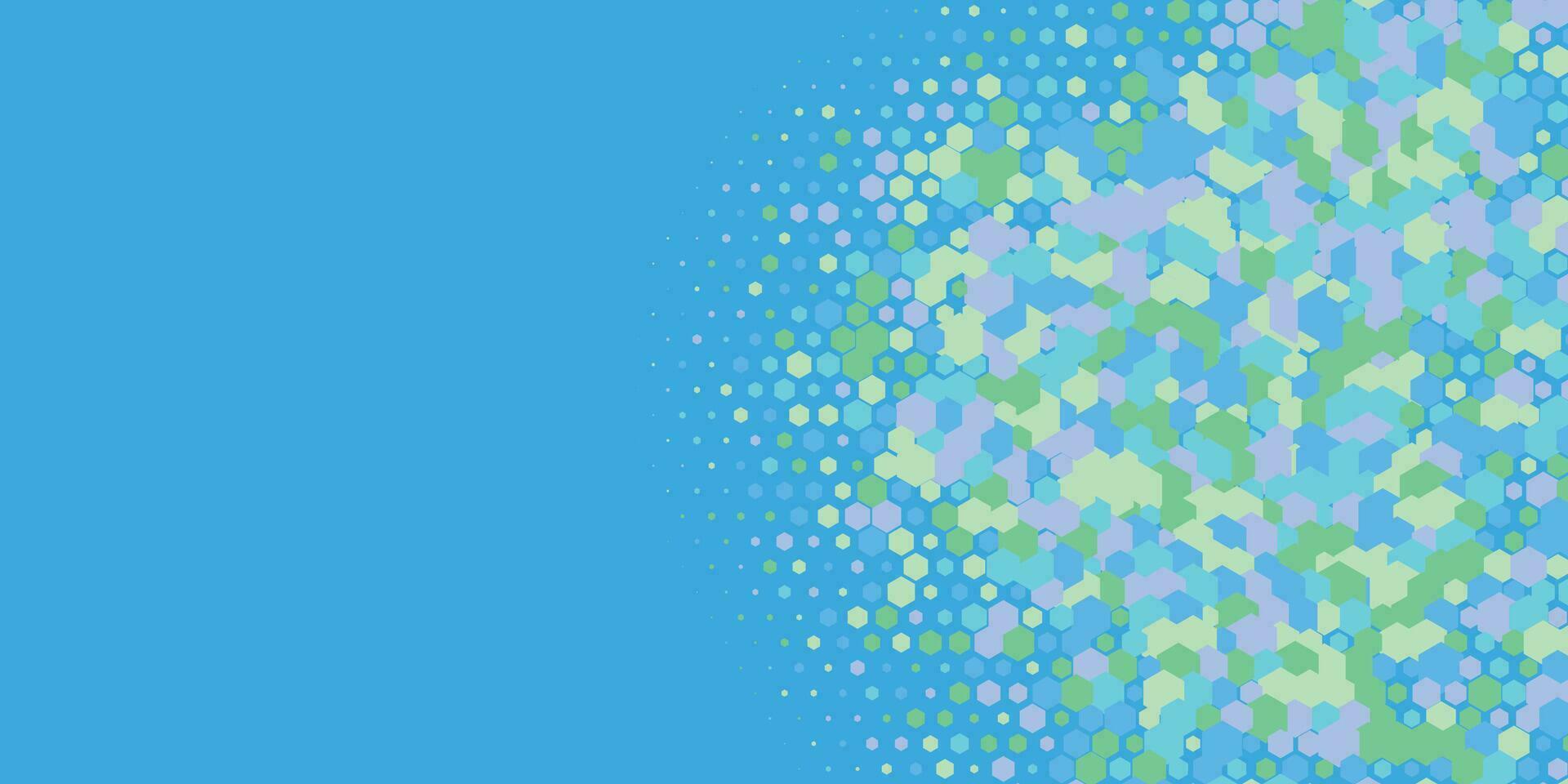 Geometric abstract Hexagon Two Color Background vector