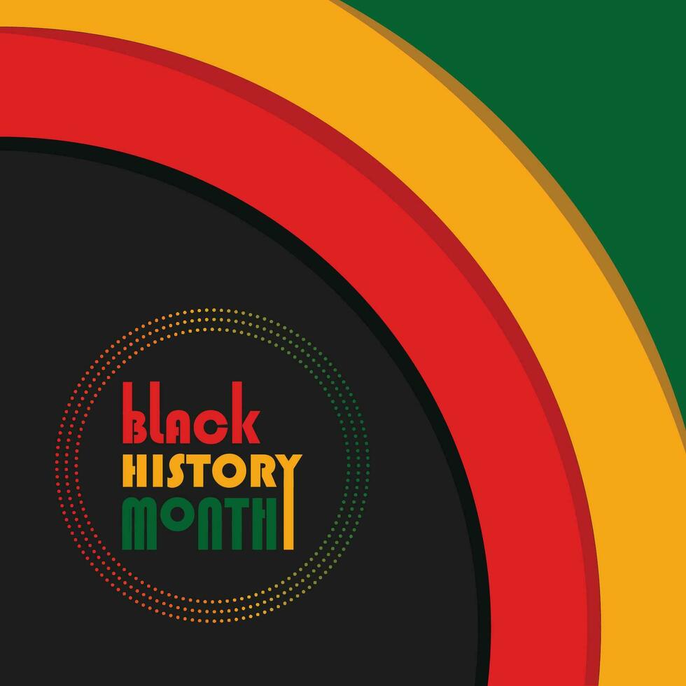 negro historia mes africano americano historia celebracion, social medios de comunicación correo, enviar diseño, bandera, vector