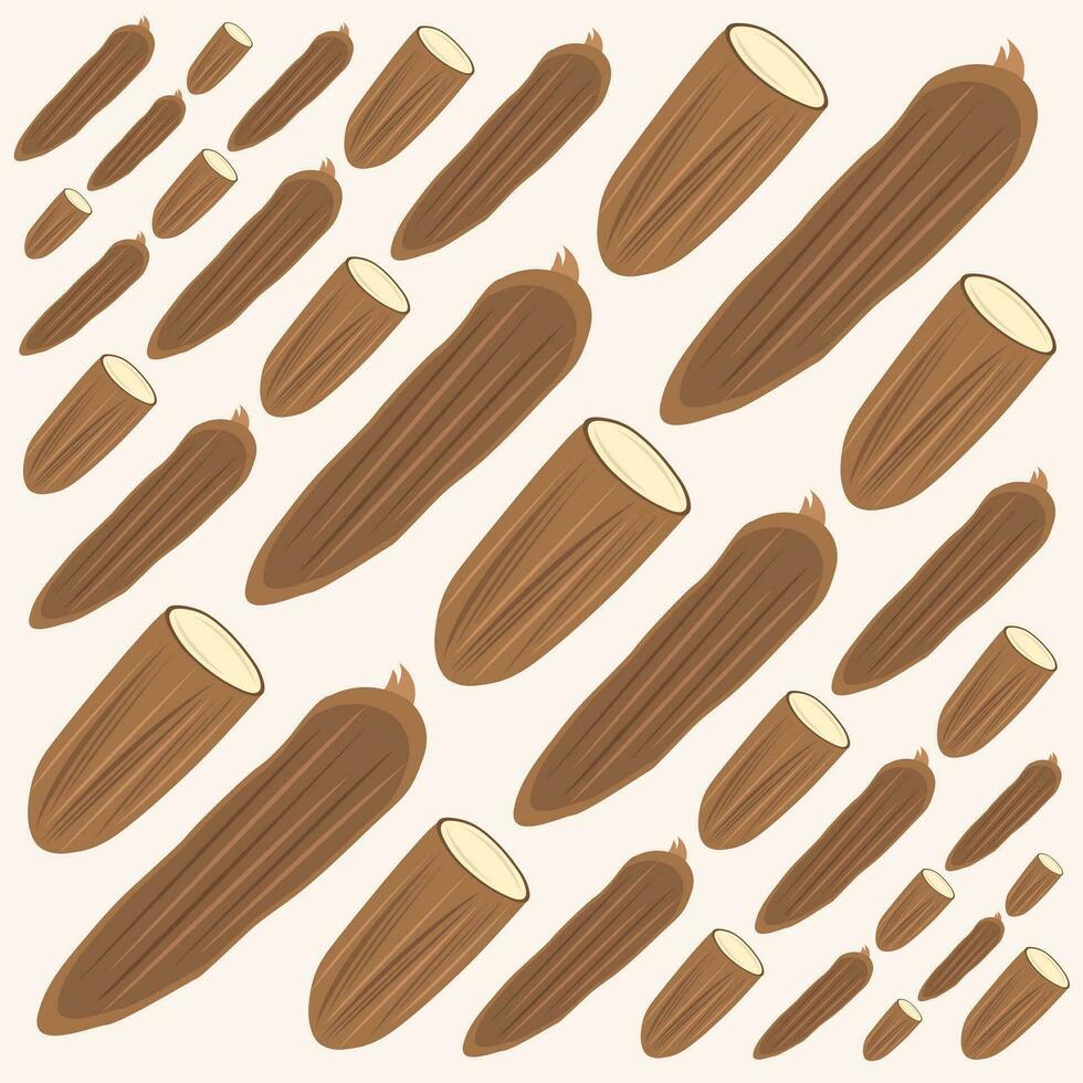 Cassava vector illustration for graphic design and decorative element