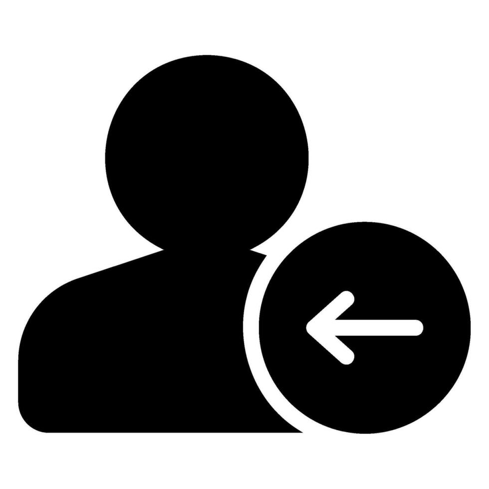Logout glyph icon vector