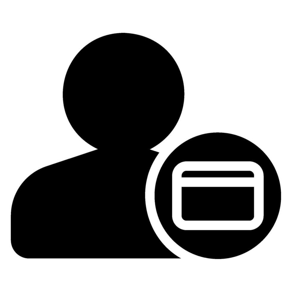 credit card glyph icon vector