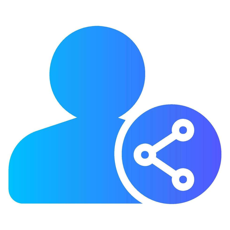 share gradient icon vector