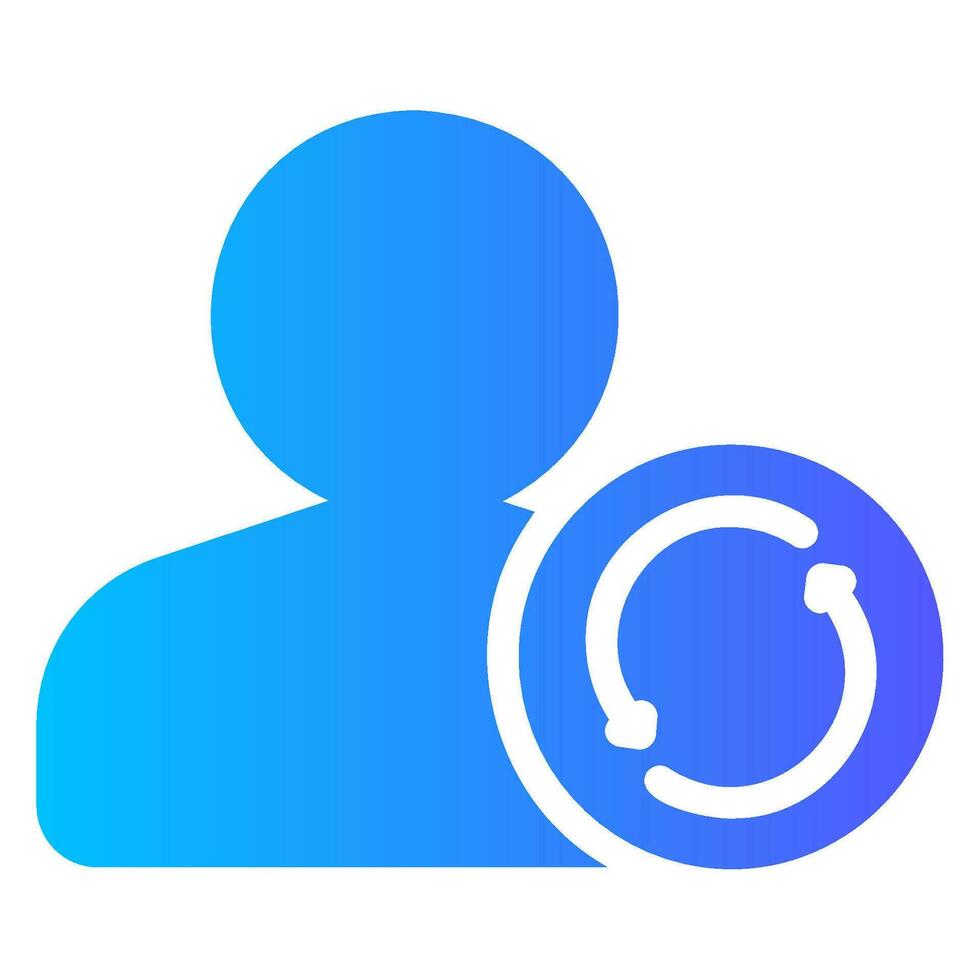 sync gradient icon vector