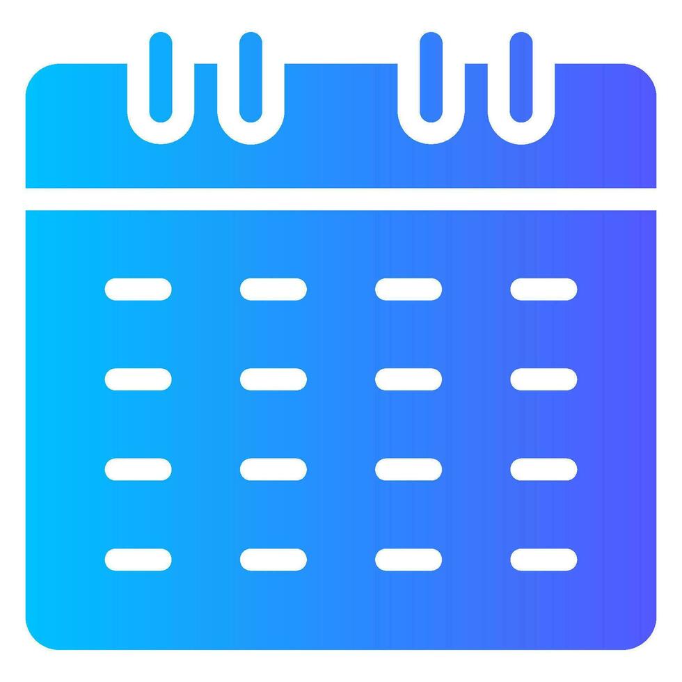 calendar gradient icon vector