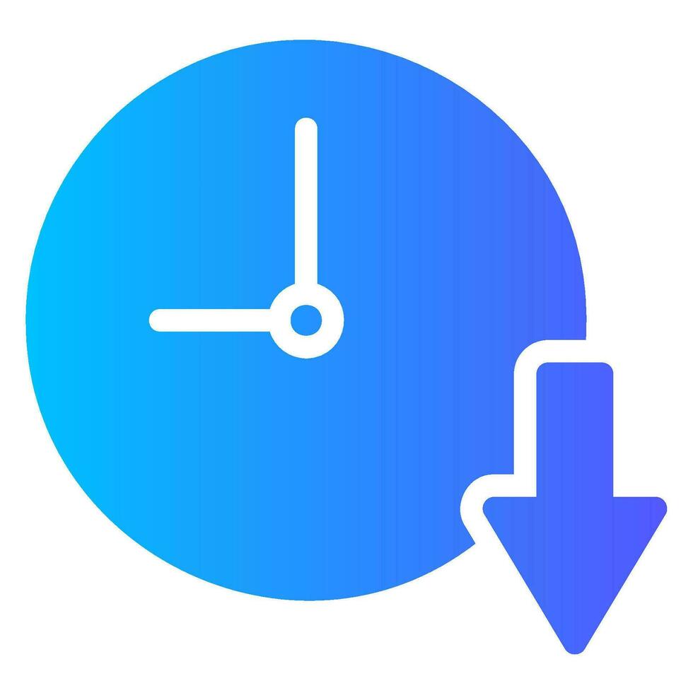 reduce time gradient icon vector