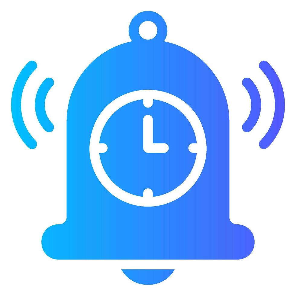 alarm gradient icon vector