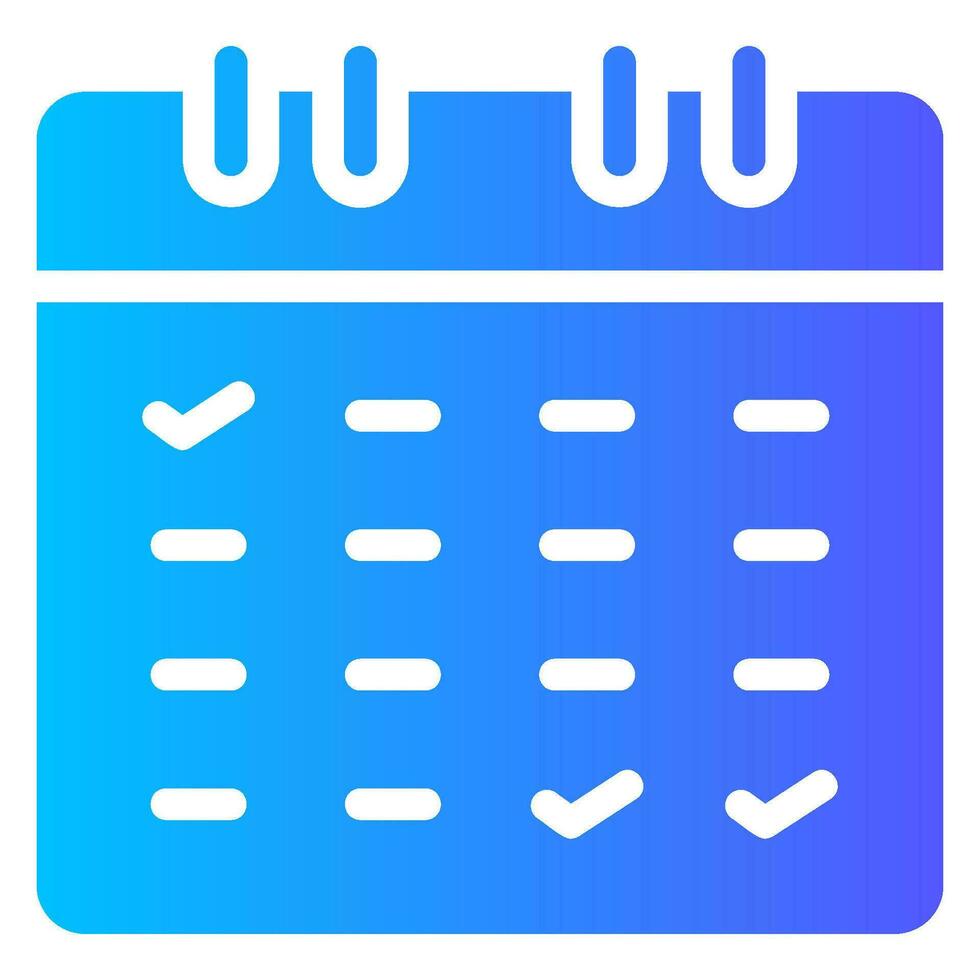 calendar gradient icon vector