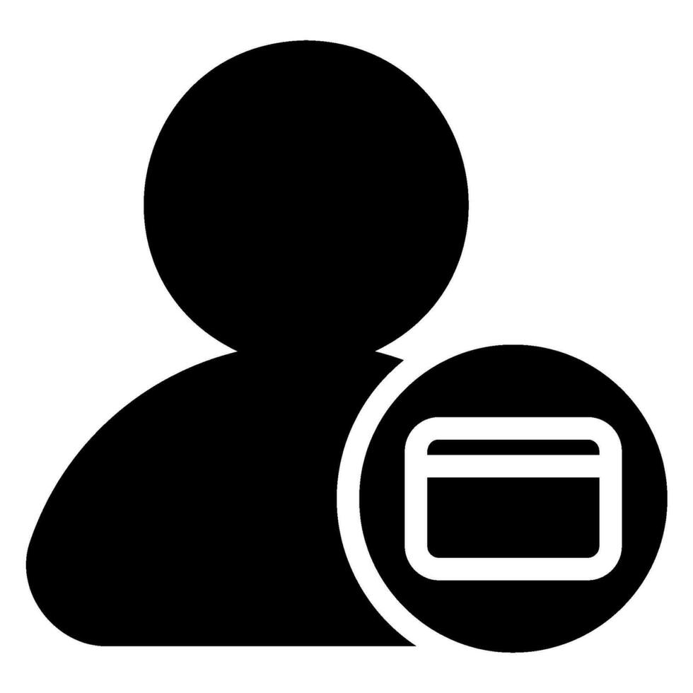 credit card glyph icon vector
