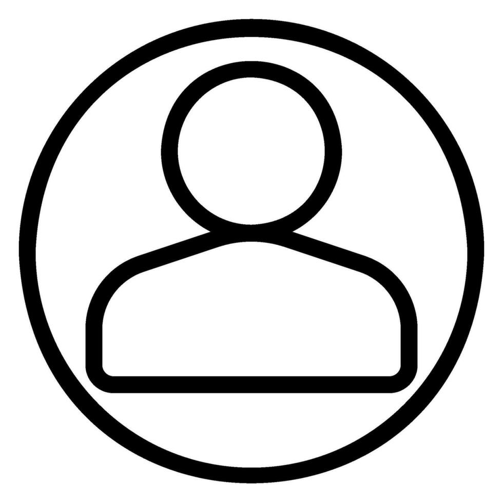 user line icon vector