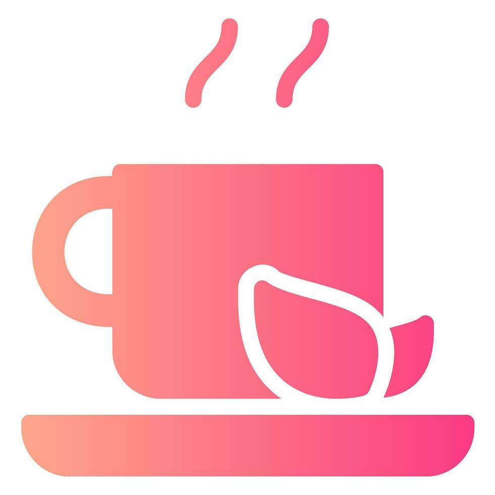 tea gradient icon vector