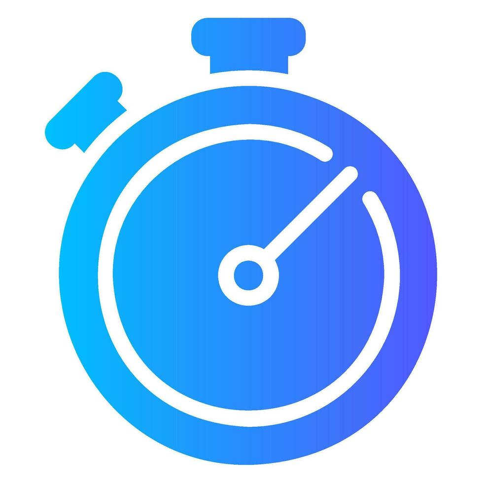 stopwatch gradient icon vector