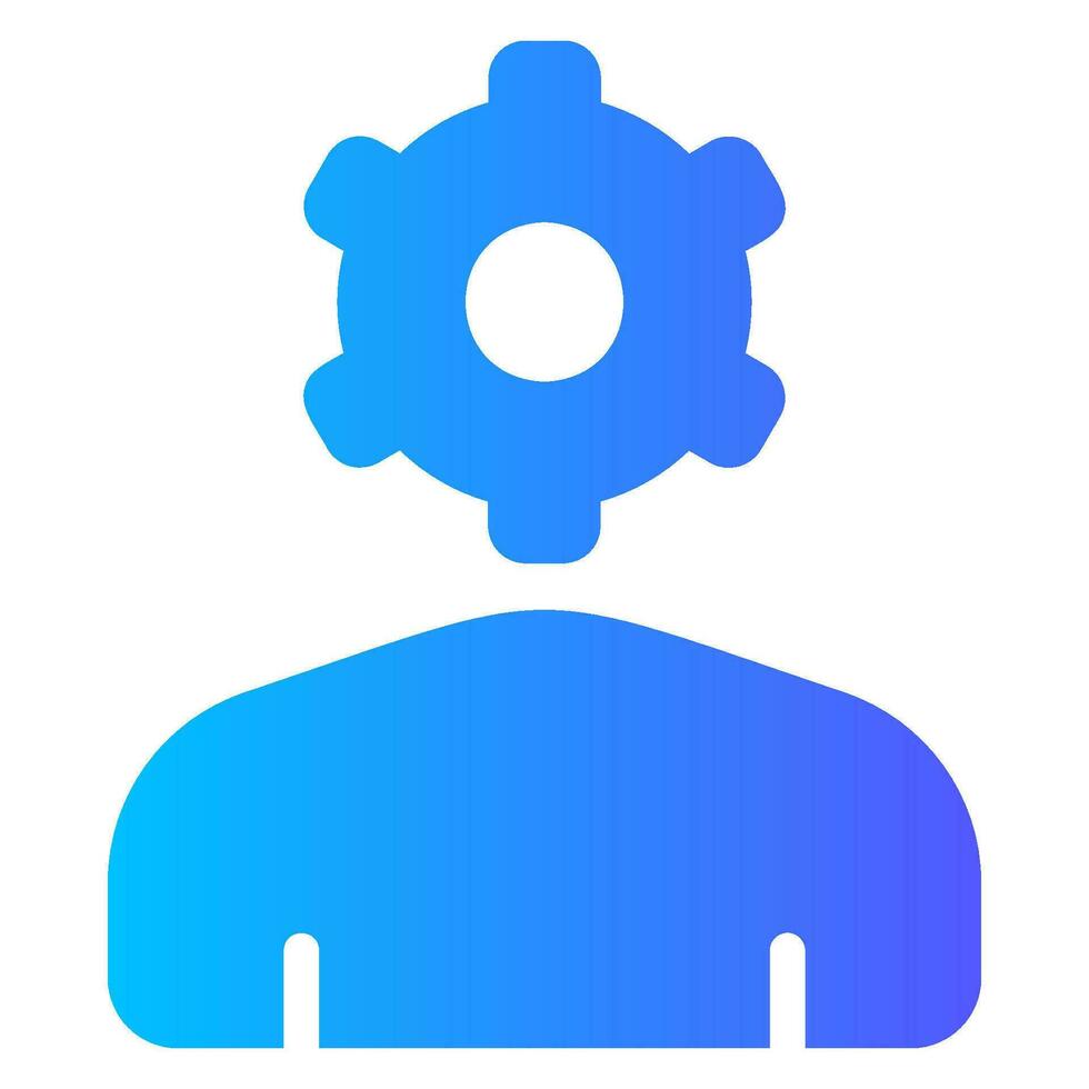manager gradient icon vector