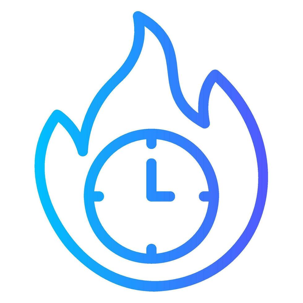 time management gradient icon vector