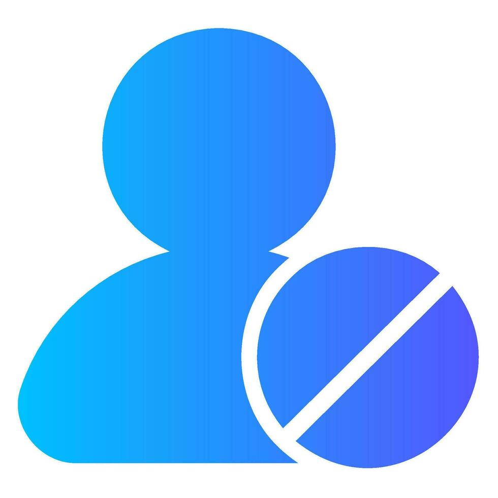 block gradient icon vector
