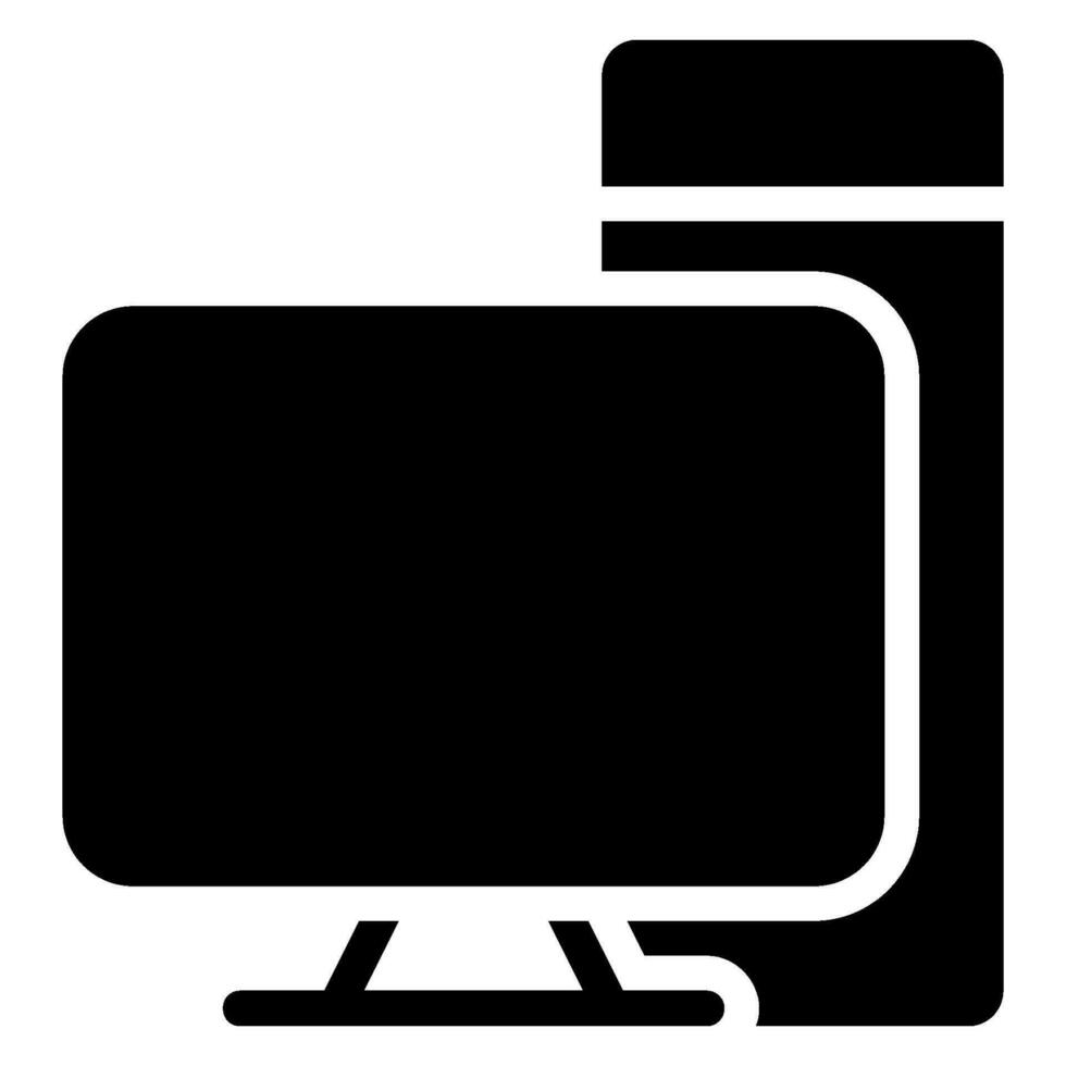 computer glyph icon vector