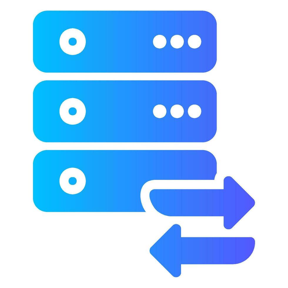 data transfer gradient icon vector
