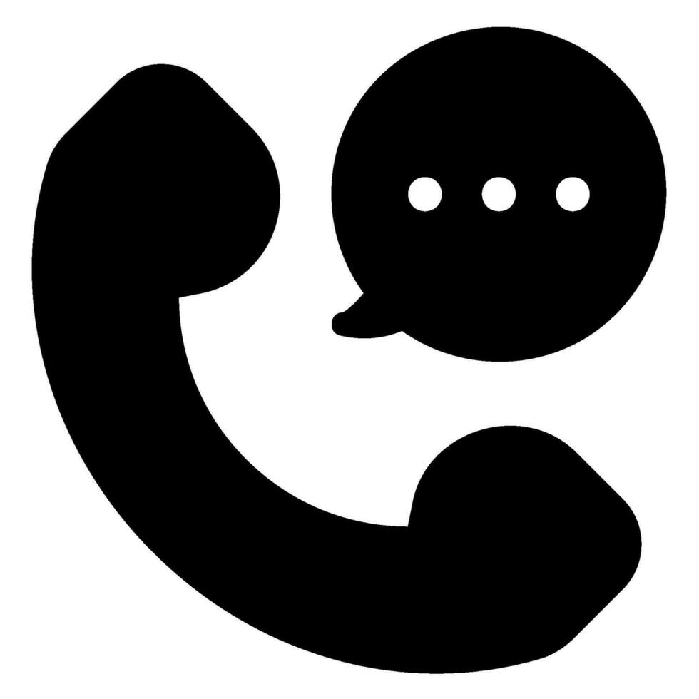 phone call glyph icon vector