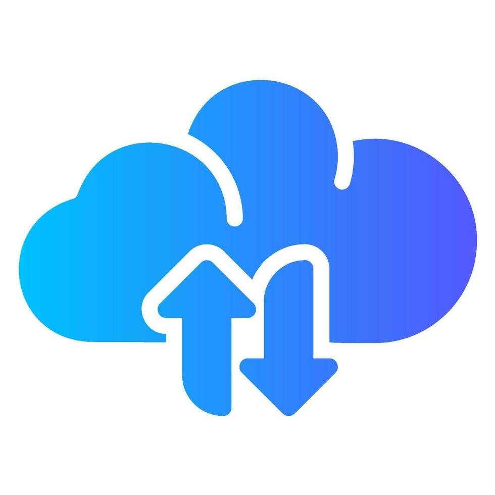 backup gradient icon vector