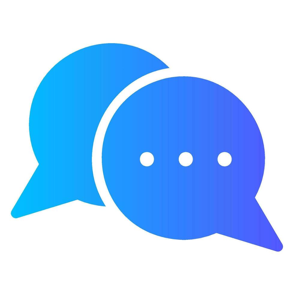 chat box gradient icon vector