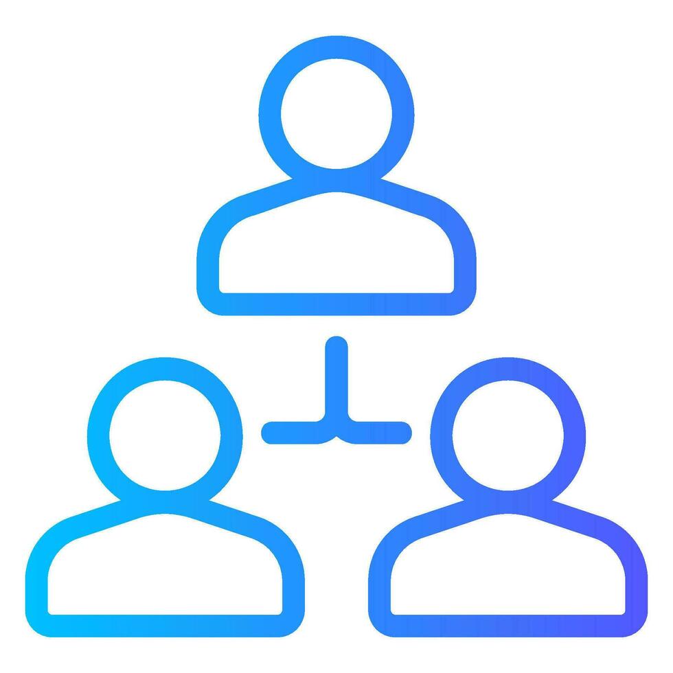 group gradient icon vector