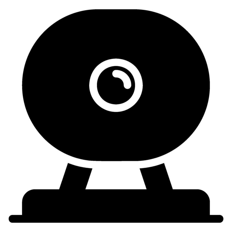 web camera glyph icon vector