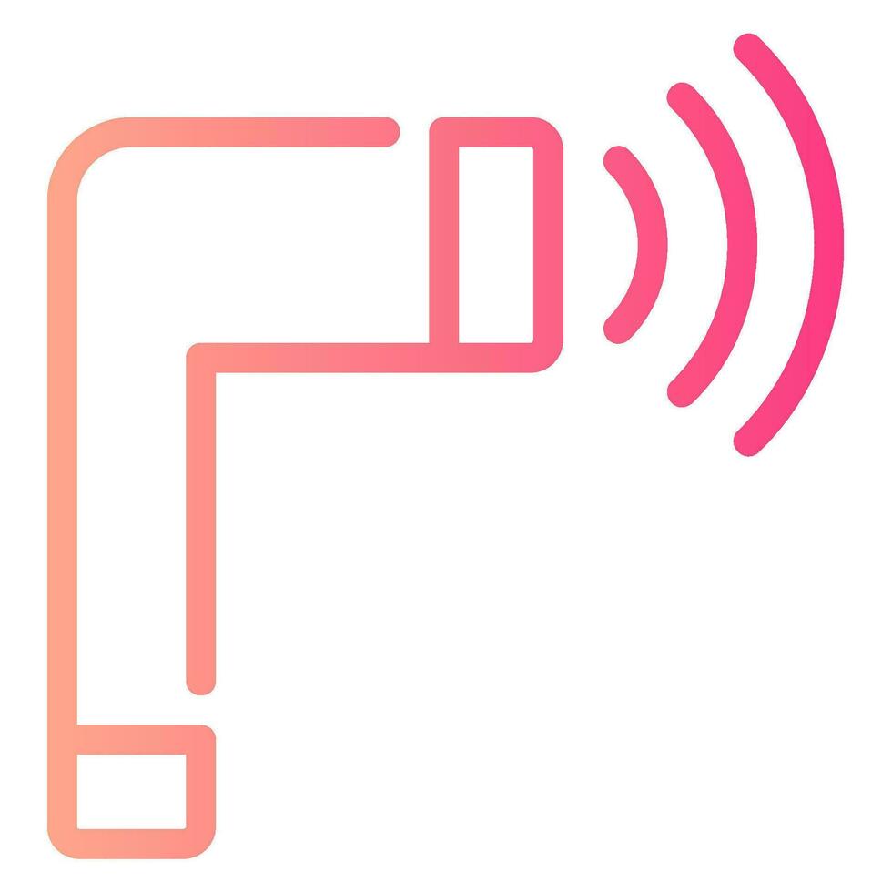 ultrasound gradient icon vector