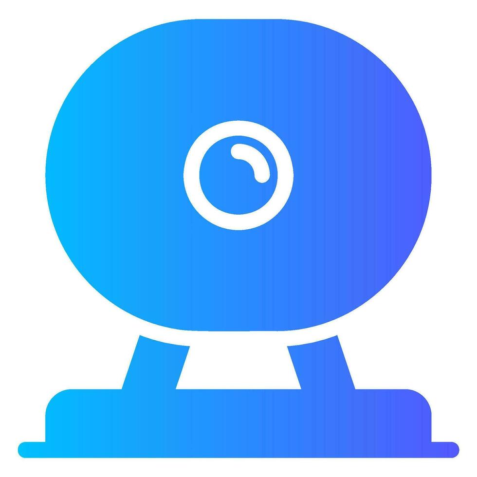 web camera gradient icon vector