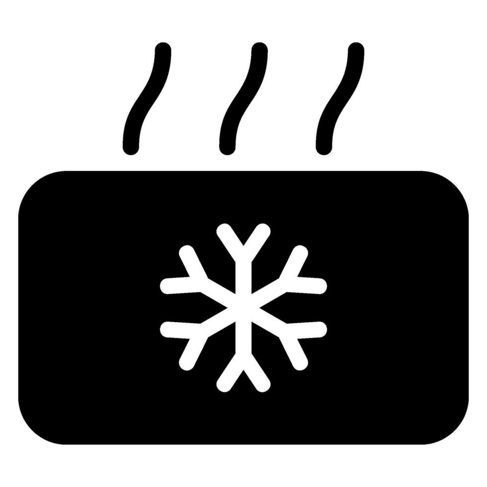 cold glyph icon vector