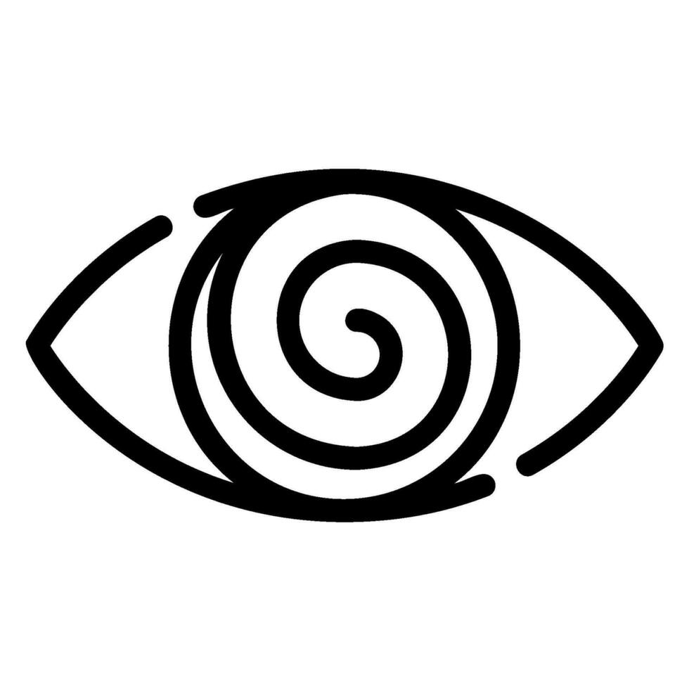 hypnosis line icon vector
