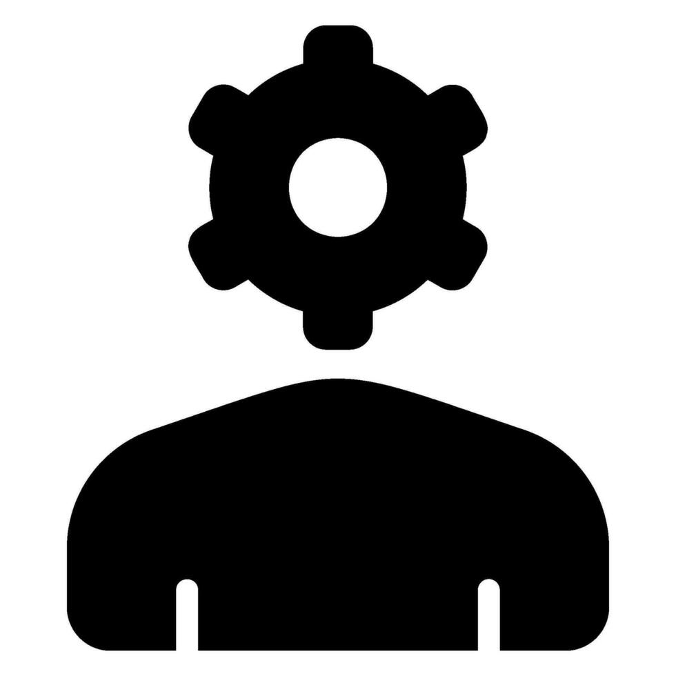 manager glyph icon vector