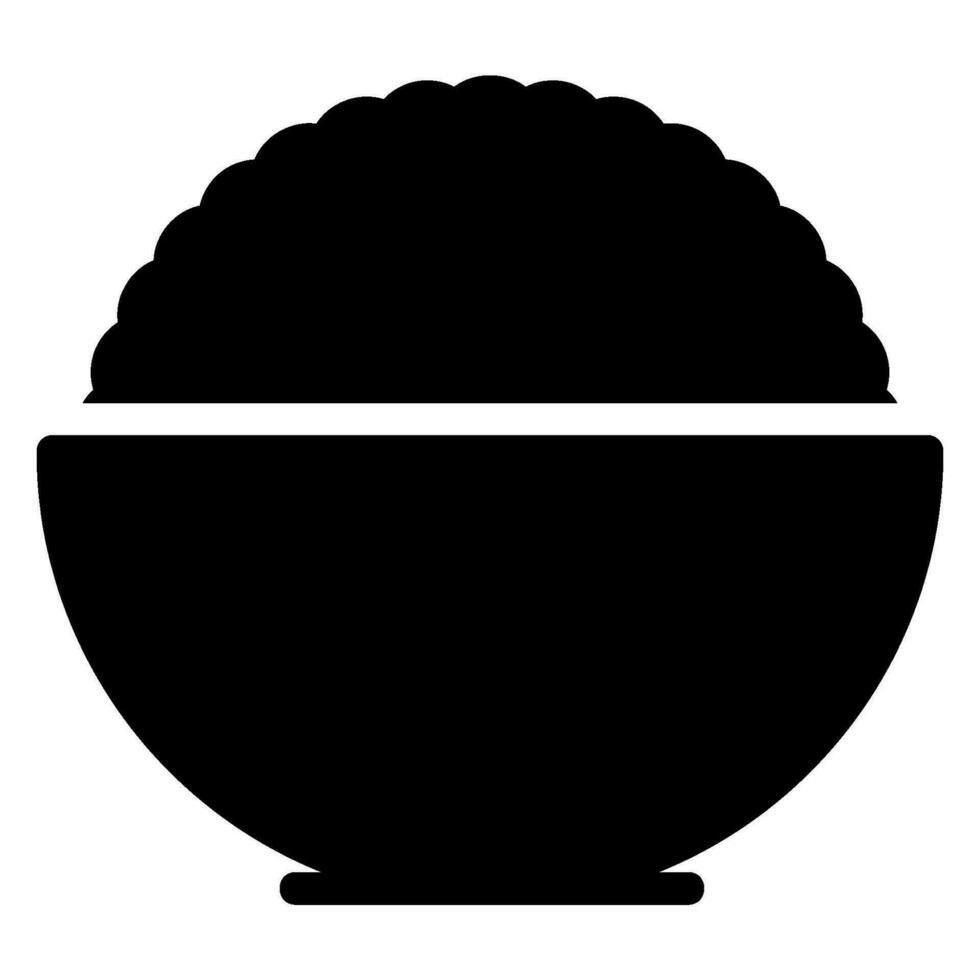 bowl glyph icon vector