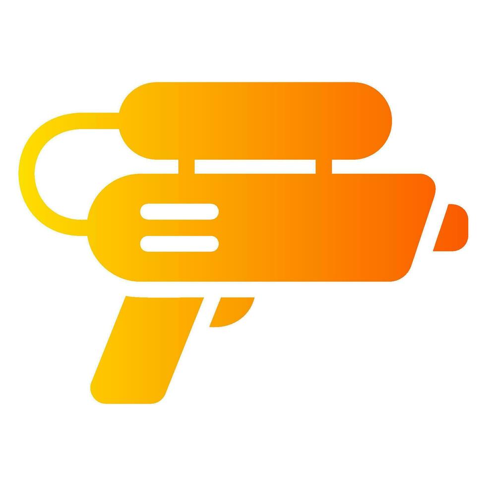 water gun gradient icon vector