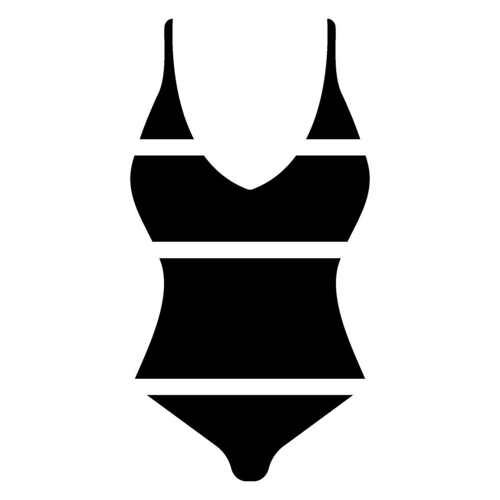 swimsuit glyph icon vector