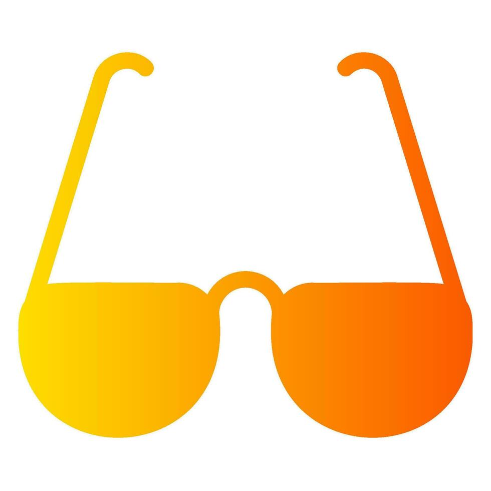 glasses gradient icon vector