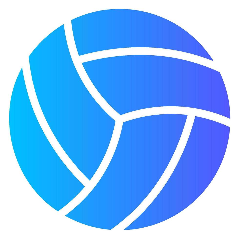 volleyball gradient icon vector