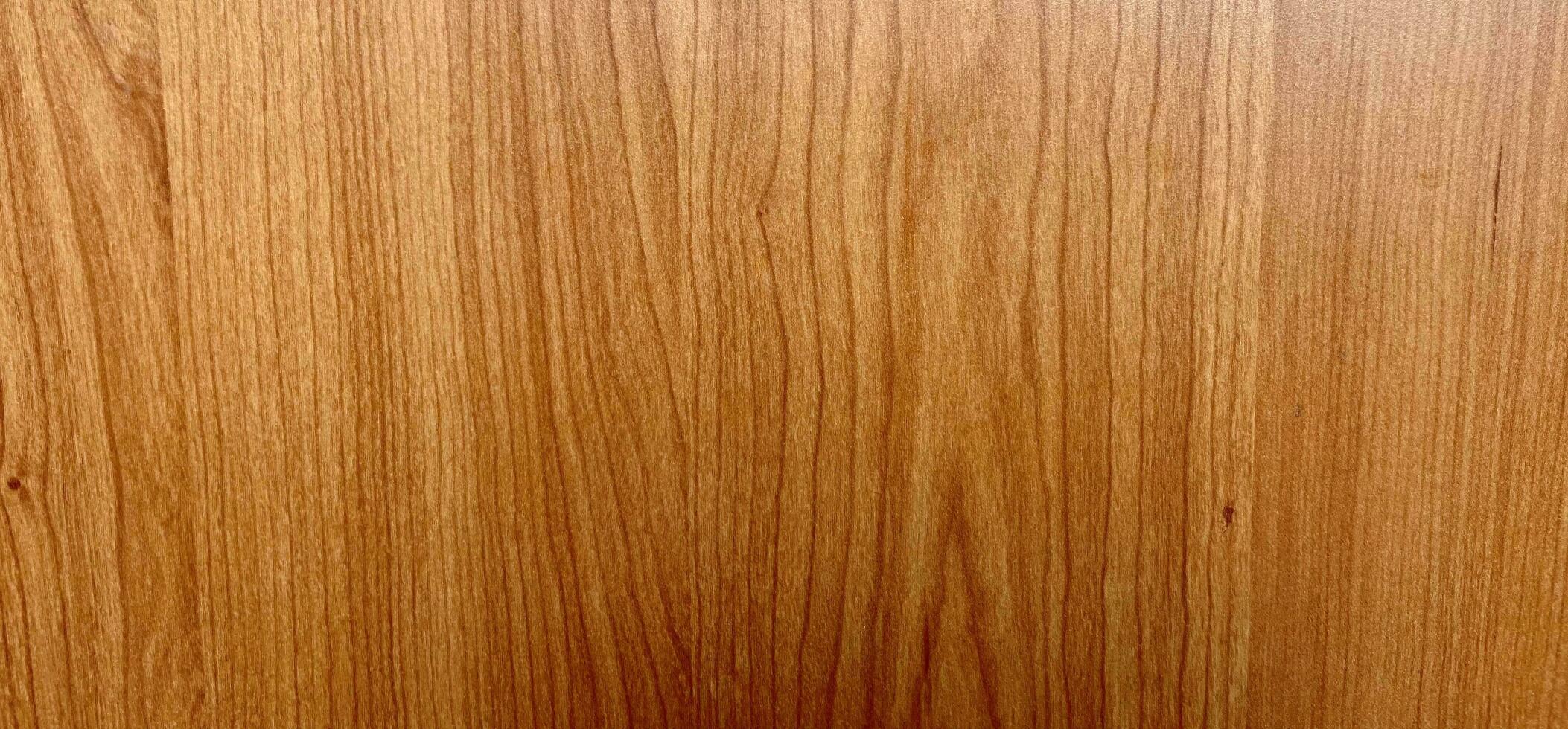 Warm colored clean wooden wall surface background with empty copy space for text. Interior material background photography isolated on horizontal image ratio. photo