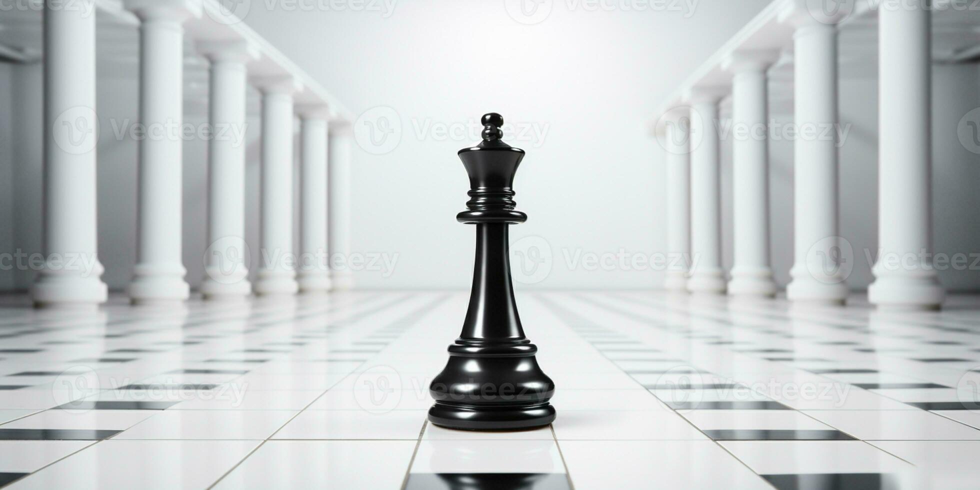 Chess pieces on chessboard, Concept for Leadership, teamwork, partnership, business strategy, decision and competition., AI Generative photo