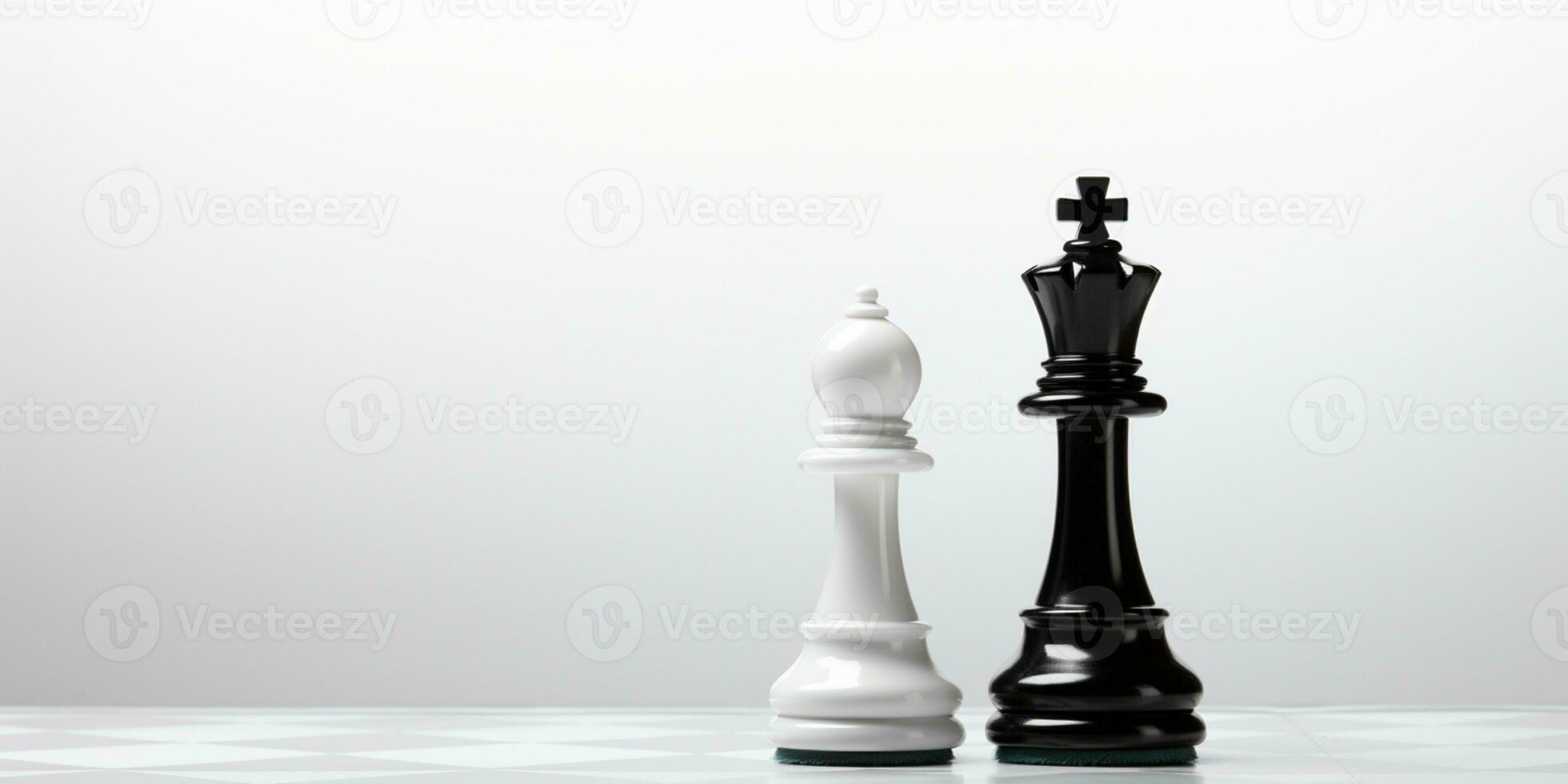 Chess pieces on chessboard, Concept for Leadership, teamwork, partnership, business strategy, decision and competition., AI Generative photo