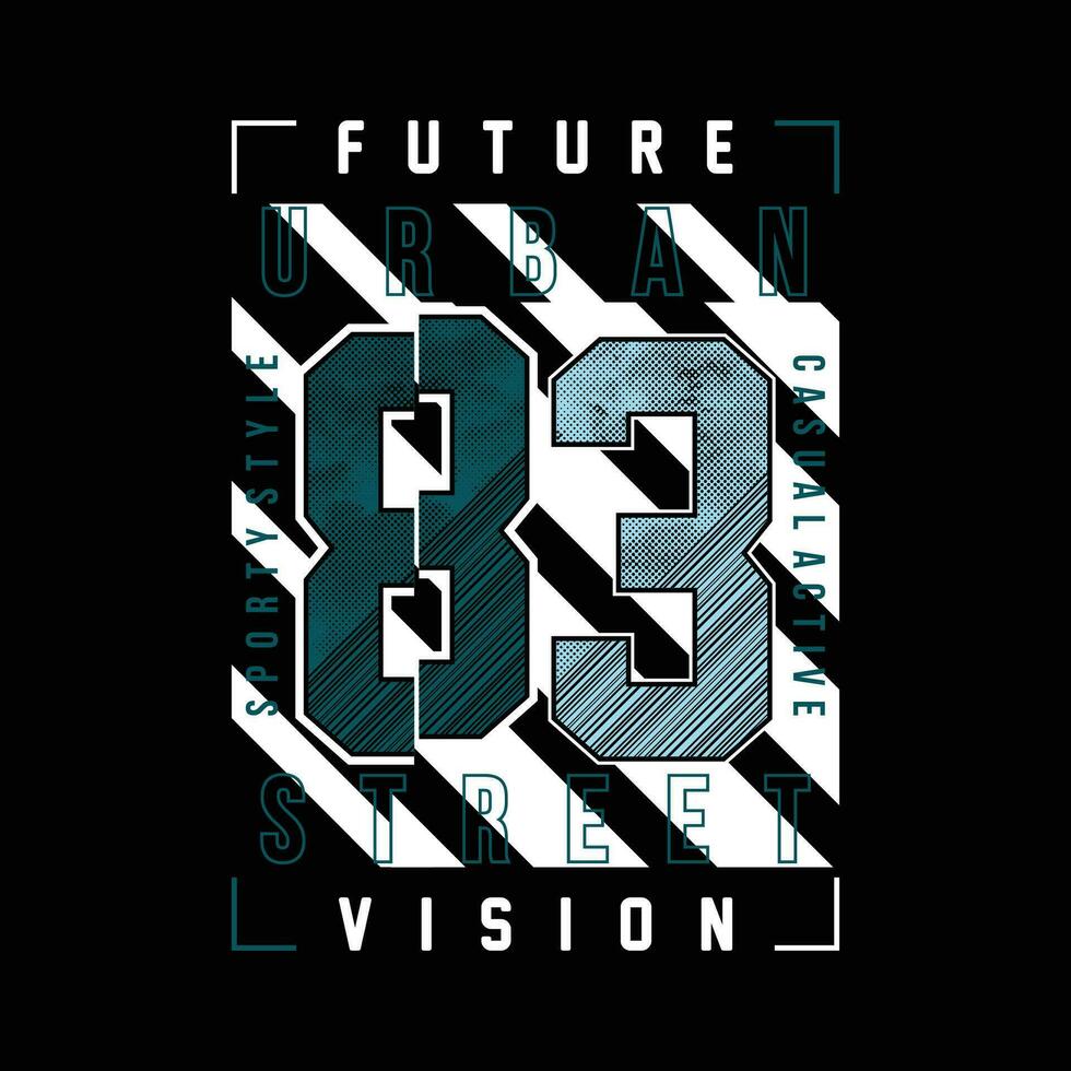 future vision graphic t shirt design, typography vector, illustration, casual style vector