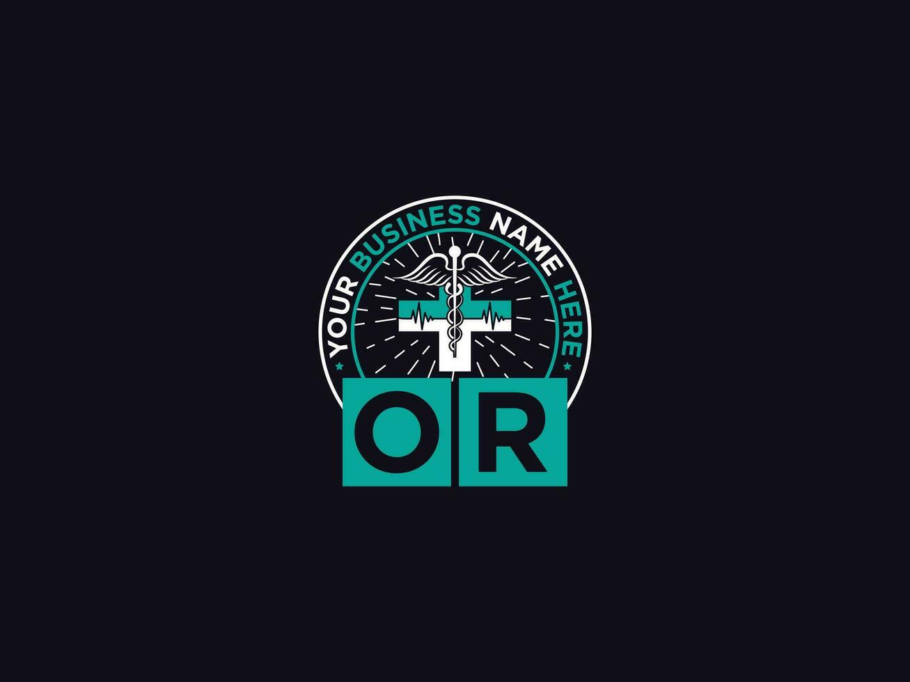 Luxury Or Medical Logo, Clinical OR Logo Letter Design For You vector