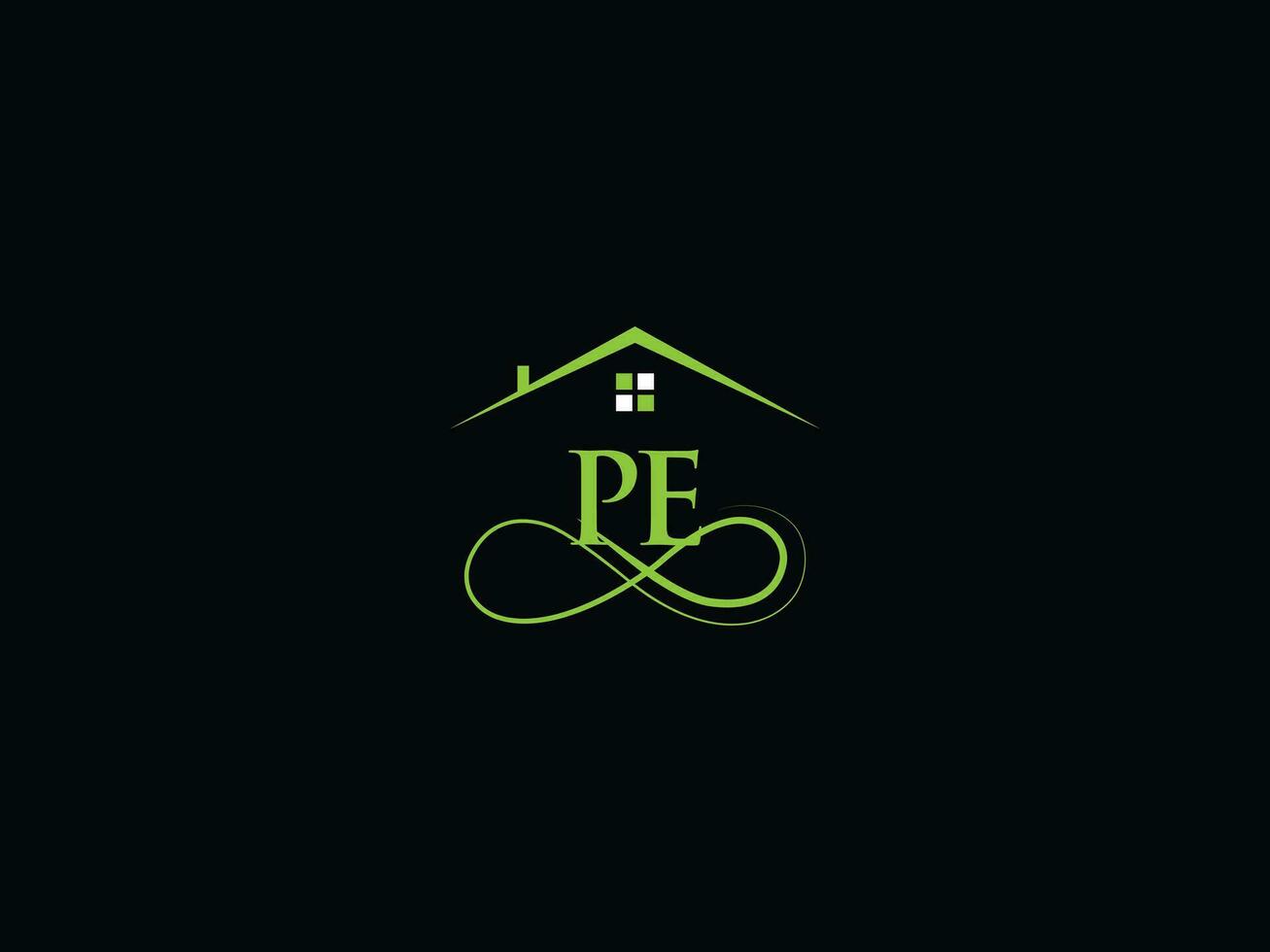 Building Pe Luxury Logo, Real Estate PE Logo Icon Vector For You Business