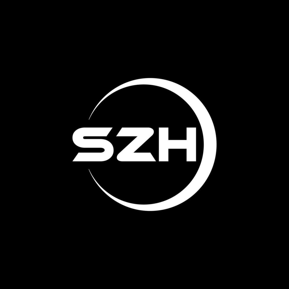 SZH Letter Logo Design, Inspiration for a Unique Identity. Modern Elegance and Creative Design. Watermark Your Success with the Striking this Logo. vector