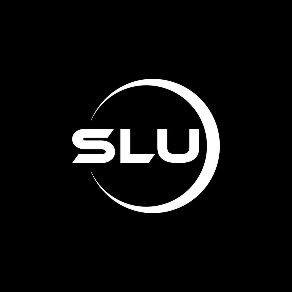 slu letra logo diseño, inspiración para un único identidad. moderno elegancia y creativo diseño. filigrana tu éxito con el sorprendentes esta logo. vector