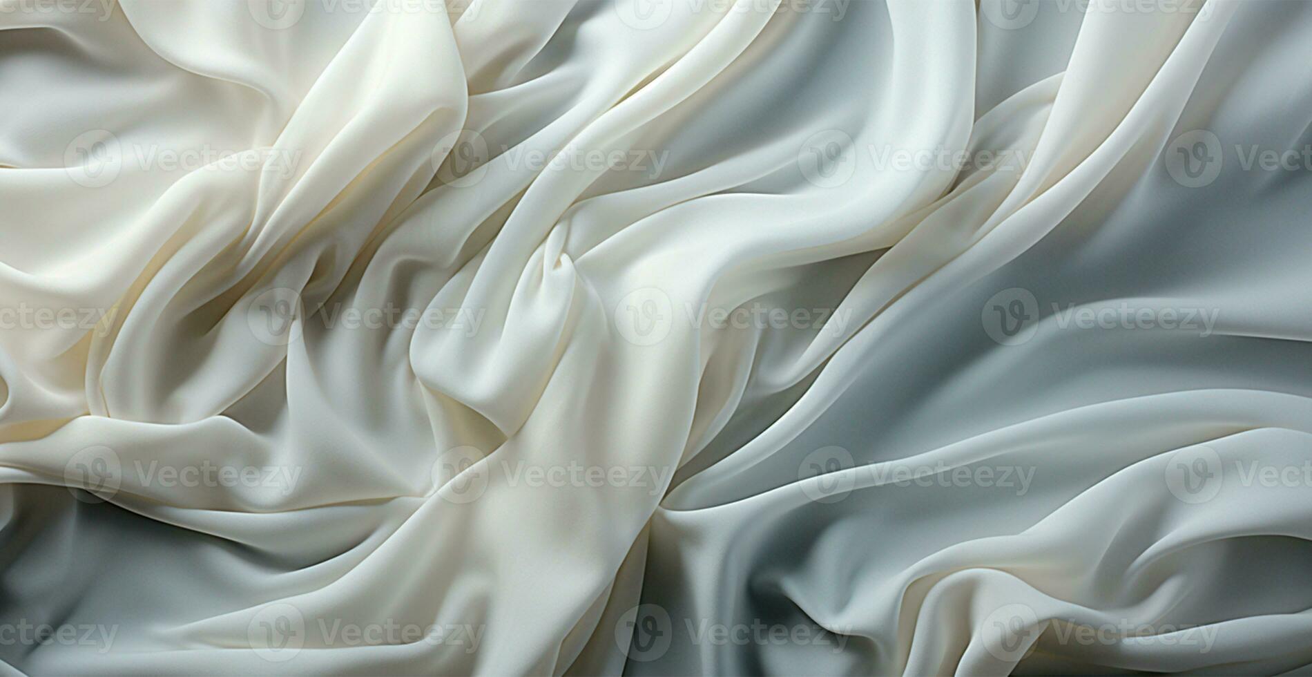 Light light linen fabric, texture panoramic background - AI generated image photo